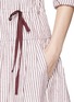 Detail View - Click To Enlarge - SEE BY CHLOÉ - Stripe woven cotton blouson dress