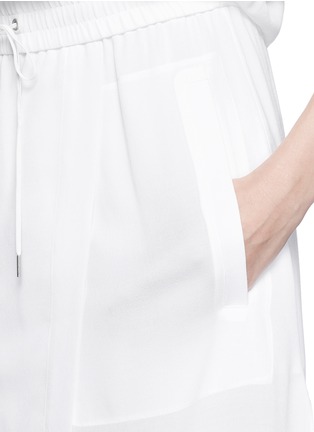 Detail View - Click To Enlarge - HELMUT LANG - Elastic waist textured crepe dress