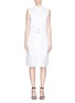 Main View - Click To Enlarge - HELMUT LANG - Elastic waist cotton poplin dress