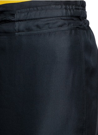 Detail View - Click To Enlarge - RAG & BONE - 'Cove' drawstring waist silk faille skirt