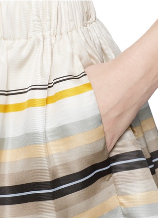 Detail View - Click To Enlarge - RAG & BONE - 'Holten' stripe silk shorts