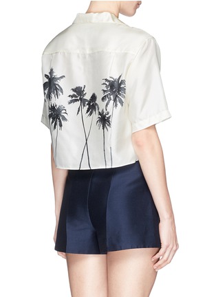Back View - Click To Enlarge - RAG & BONE - 'Palm' tree print silk shirt
