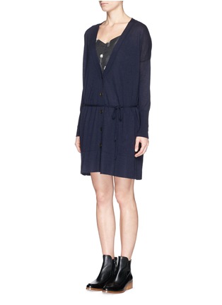Front View - Click To Enlarge - RAG & BONE - 'Whitney' cashmere maxi cardigan