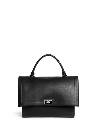 Main View - Click To Enlarge - GIVENCHY - 'Shark' medium turn lock flap leather bag