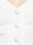 Detail View - Click To Enlarge - HELEN LEE - Cross back piqué cropped top