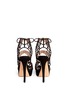 Back View - Click To Enlarge - CHARLOTTE OLYMPIA - 'Caught in Charlotte's Web' suede caged sandals