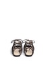 Back View - Click To Enlarge - CHARLOTTE OLYMPIA - 'Miss Muffet' caged suede flat sandals