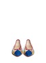 Figure View - Click To Enlarge - CHARLOTTE OLYMPIA - 'Ana' leather patchwork clear PVC flats