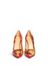 Figure View - Click To Enlarge - CHARLOTTE OLYMPIA - 'Debbie' Frida flower print leather pumps