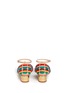 Back View - Click To Enlarge - CHARLOTTE OLYMPIA - 'Ranchera' interwoven suede leather pumps