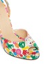 Detail View - Click To Enlarge - CHARLOTTE OLYMPIA - 'Sophia' skull charm floral print sandals