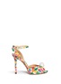 Main View - Click To Enlarge - CHARLOTTE OLYMPIA - 'Sophia' skull charm floral print sandals