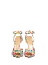 Figure View - Click To Enlarge - CHARLOTTE OLYMPIA - 'Sophia' skull charm floral print sandals