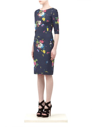 Front View - Click To Enlarge - ERDEM - Cecile stretch floral-printed dress