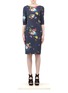 Main View - Click To Enlarge - ERDEM - Cecile stretch floral-printed dress