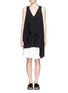 Figure View - Click To Enlarge - CHLOÉ - Scarf overlay silk sleeveless tunic