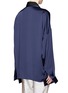 Back View - Click To Enlarge - HAIDER ACKERMANN - Dali grosgrain trim silk shirt