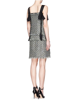 Back View - Click To Enlarge - LANVIN - Holographic tweed dress