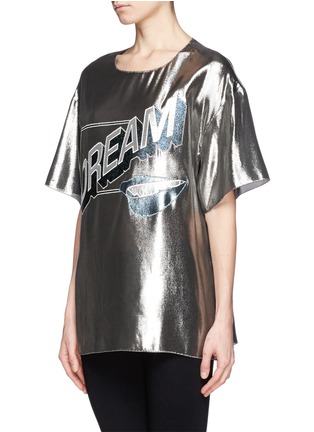 Front View - Click To Enlarge - LANVIN - Lurex dream logo top
