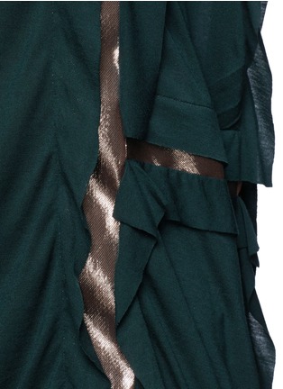 Detail View - Click To Enlarge - LANVIN - Lamé insert sleeveless dress