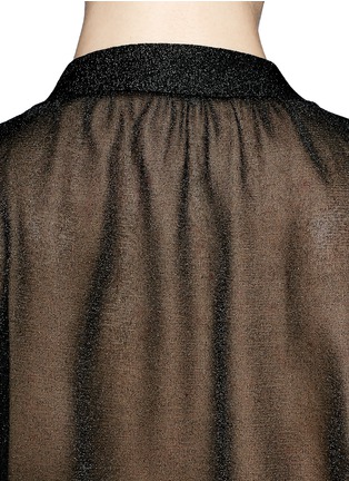 Detail View - Click To Enlarge - LANVIN - Lurex-trim sheer cardigan