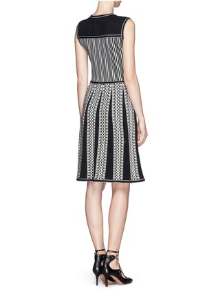 Back View - Click To Enlarge - TORY BURCH - 'Monique' tuck Stitch Knit Dress