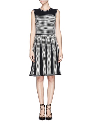 Main View - Click To Enlarge - TORY BURCH - 'Monique' tuck Stitch Knit Dress