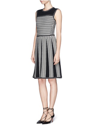 Figure View - Click To Enlarge - TORY BURCH - 'Monique' tuck Stitch Knit Dress