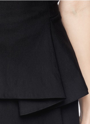 Detail View - Click To Enlarge - OPENING CEREMONY - Petra' twill layer pleat peplum dress