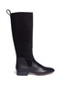 Main View - Click To Enlarge - CHLOÉ - Leather and suede knee boots