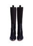 Figure View - Click To Enlarge - CHLOÉ - Leather and suede knee boots