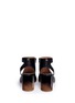 Back View - Click To Enlarge - MAISON MARGIELA - Ombré round heel leather sandals