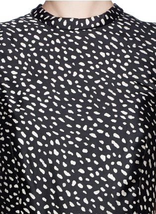 Detail View - Click To Enlarge - TORY BURCH - 'Liana' polka dot print peplum dress