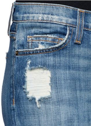 Detail View - Click To Enlarge - CURRENT/ELLIOTT - 'The Stiletto' distressed jeans