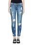 Main View - Click To Enlarge - CURRENT/ELLIOTT - 'The Stiletto' distressed jeans