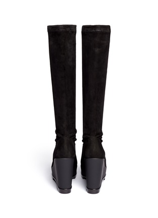 Back View - Click To Enlarge - CLERGERIE - 'Sosti' suede knee-high boots