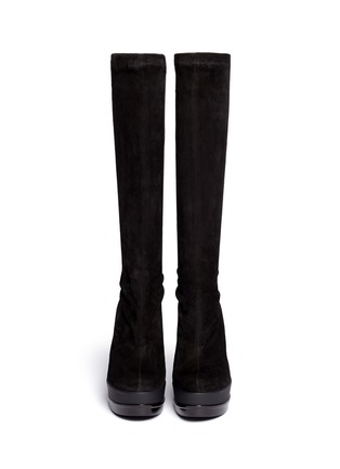 Figure View - Click To Enlarge - CLERGERIE - 'Sosti' suede knee-high boots
