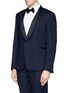 Front View - Click To Enlarge - PAUL SMITH - Contrast lapel tuxedo suit