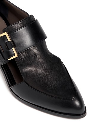 Detail View - Click To Enlarge - JASON WU - Leather cutout buckle loafers