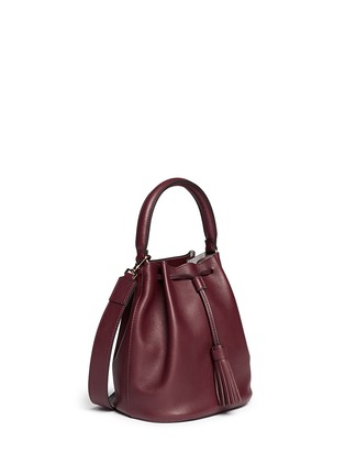 Front View - Click To Enlarge - ANYA HINDMARCH - 'Vaughan' leather bucket crossbody bag