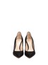 Figure View - Click To Enlarge - GIANVITO ROSSI - Shiny cracked suede pumps
