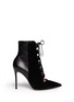 Main View - Click To Enlarge - GIANVITO ROSSI - Leather suede lace-up boots