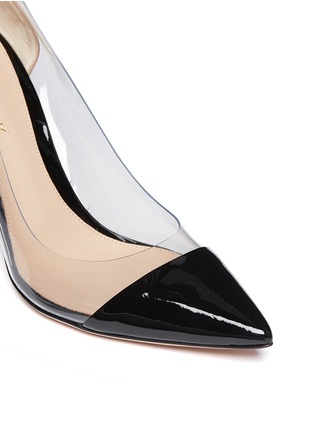 Detail View - Click To Enlarge - GIANVITO ROSSI - Clear PVC bi-colour patent leather pumps