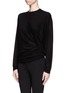 Front View - Click To Enlarge - GIVENCHY - Drape jersey top