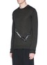 Front View - Click To Enlarge - LANVIN - Chain jacquard wool-alpaca sweater