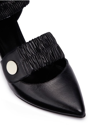 Detail View - Click To Enlarge - PIERRE HARDY - 'Penny' architectural heel leather Mary Jane pumps
