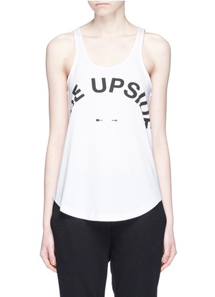 Main View - Click To Enlarge - THE UPSIDE - 'Issy' logo print tank top
