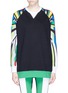Main View - Click To Enlarge - NO KA’OI - 'Nola' olympic print sleeve French terry sweatshirt