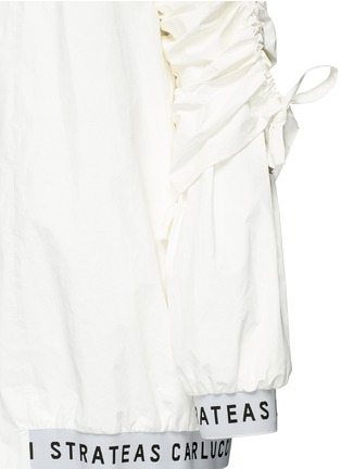 Detail View - Click To Enlarge - STRATEAS CARLUCCI - Oversized coated windbreaker jacket