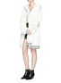 Figure View - Click To Enlarge - STRATEAS CARLUCCI - Oversized coated windbreaker jacket